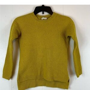 Wilfred Free Mustard Yellow Knit Sweater Wool